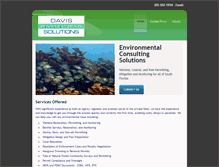 Tablet Screenshot of davis-environmental.com